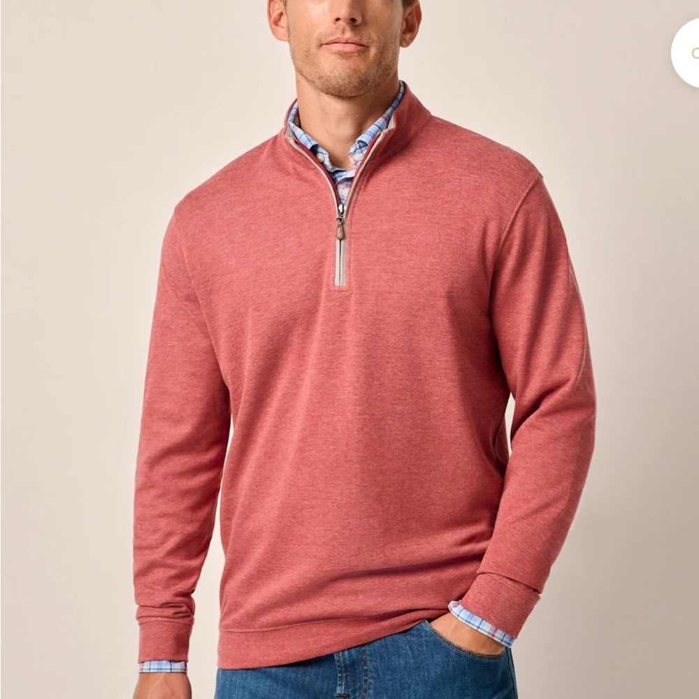 JOHNNIE-O SULLY 1/4 ZIP PULLOVER in MERLOT